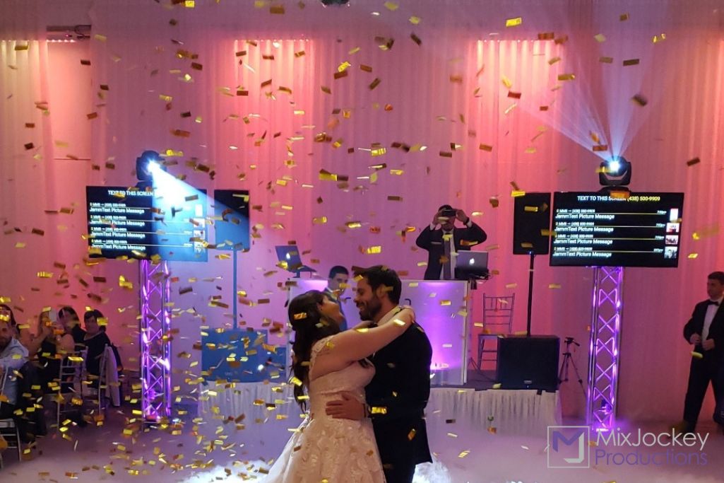 montreal dj wedding confetti